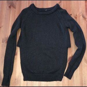 Lululemon Yin to You grey sweater with Marino wool